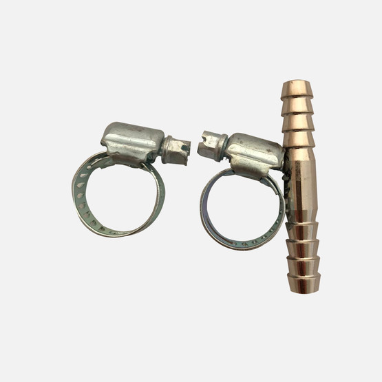 Admiral 10mm Hortum Eki Kelepçeli Krom-Pirinç 