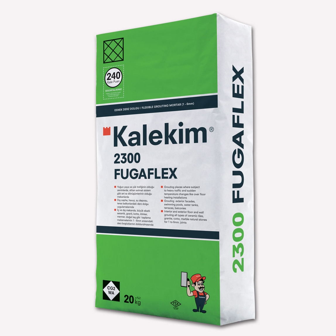    Kalekim 2300 Fugaflex Derz Dolgu Beyaz 20Kg 