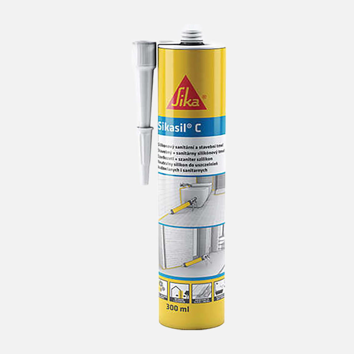    Sikasil C-3000 CC Silikon Mastik Şeffaf Kartuş 