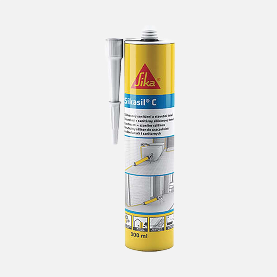    Sikasil C3000 CC Silikon Mastik Beyaz Kartuş 