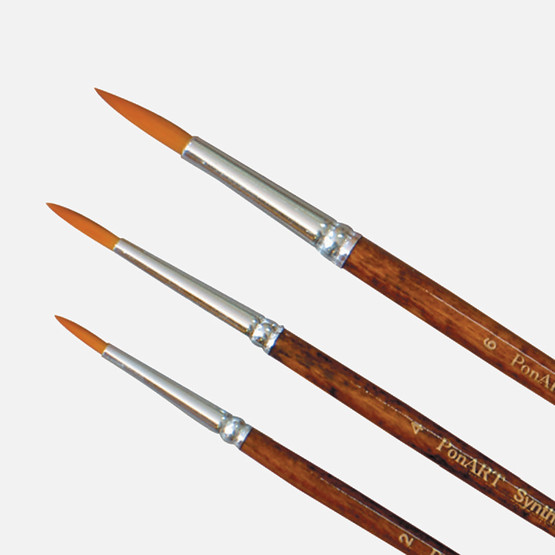 PonArt  123  Seri Sentetik Fırça No:3 