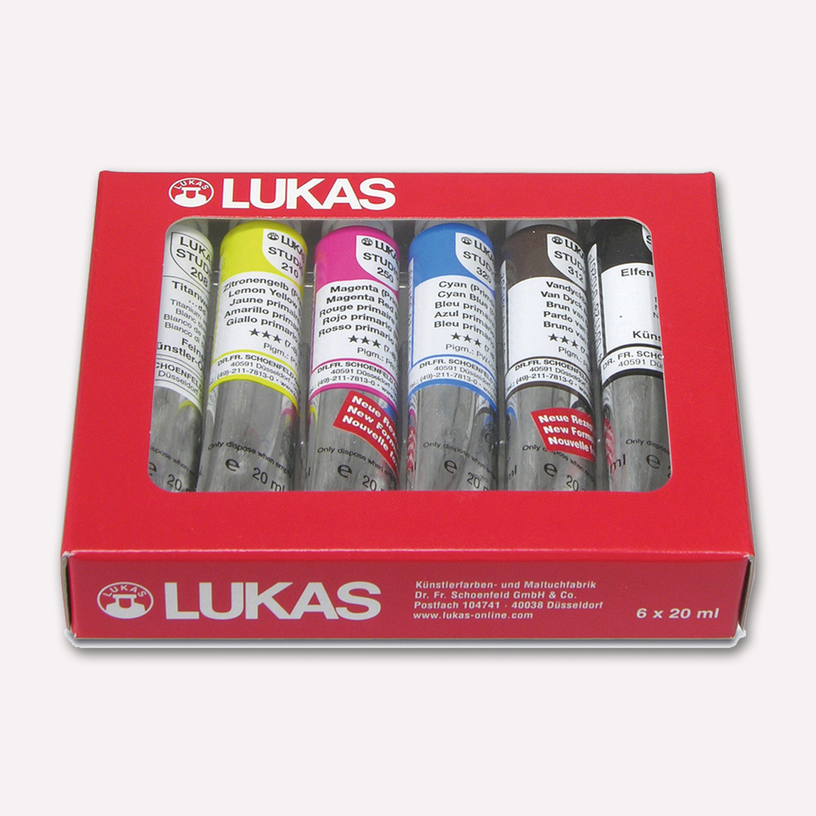    Lukas 6'lı Studio Yağlı Boya Seti 6482  