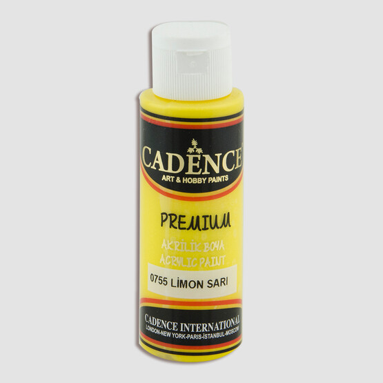 Cadence Akrilik Boya Limon Sarısı 70 ml 