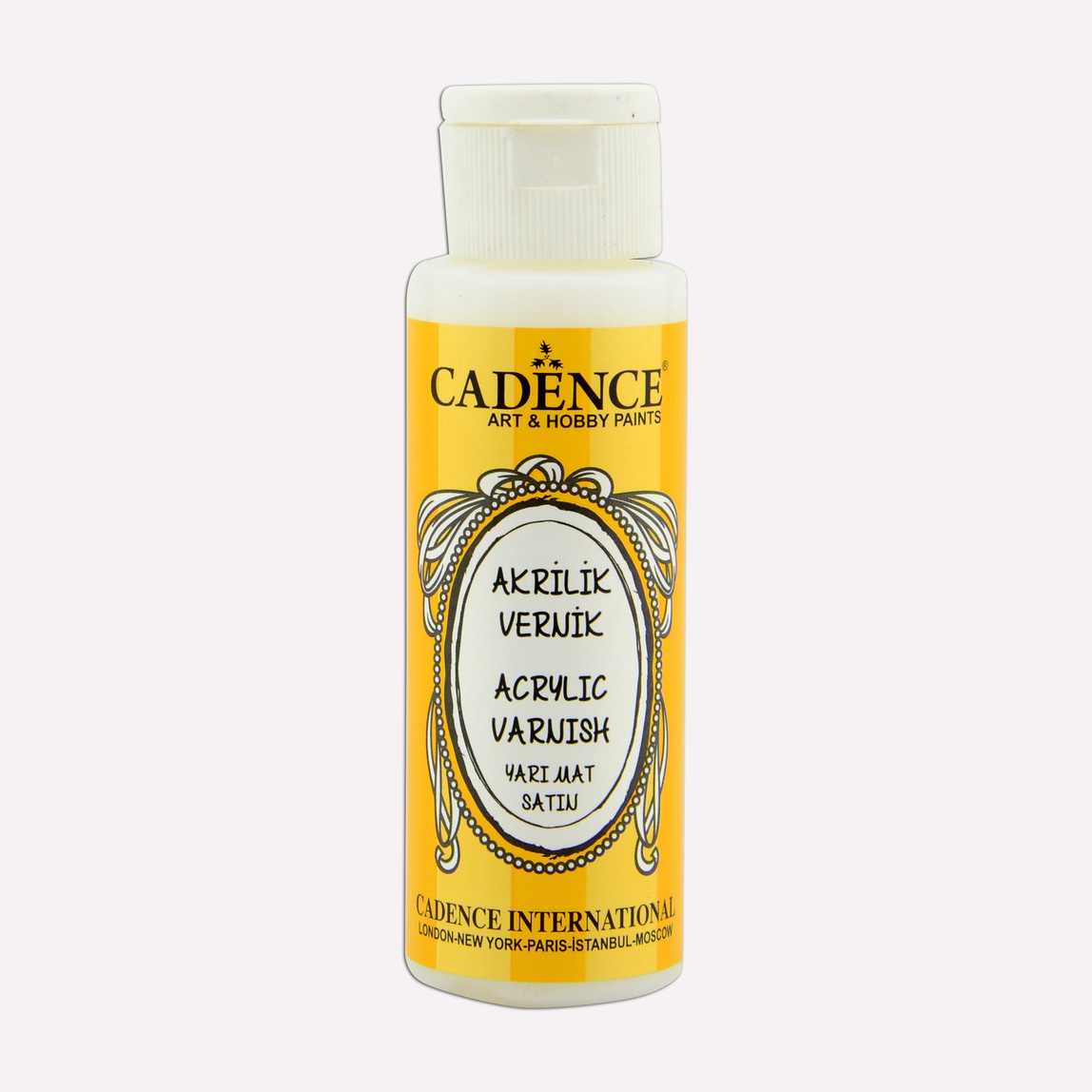    Cadence Su Bazlı Akrilik Vernik Yarımat 70 ml  