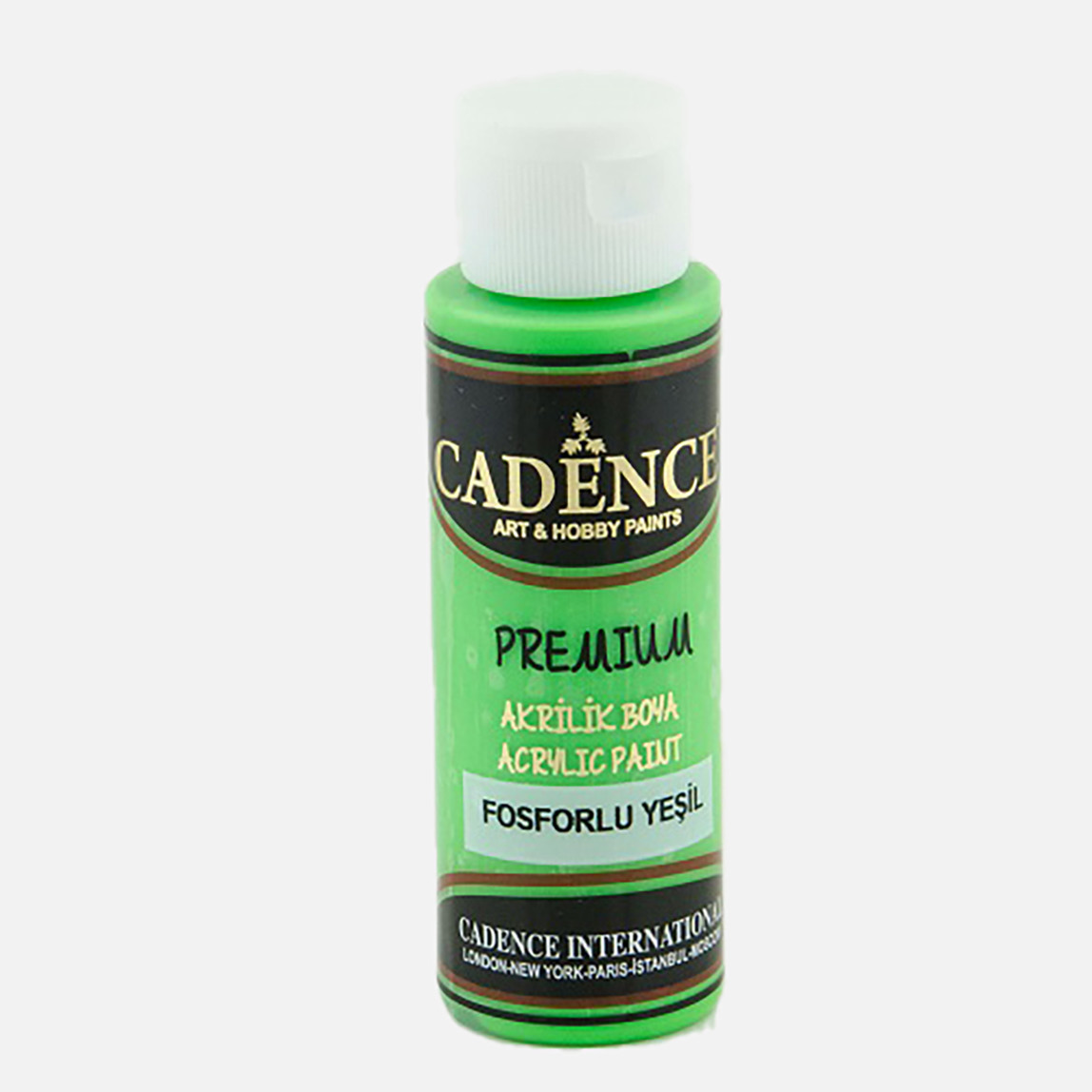    Cadence Fosforlu Akrilik Boya Yeşil 70 ml  
