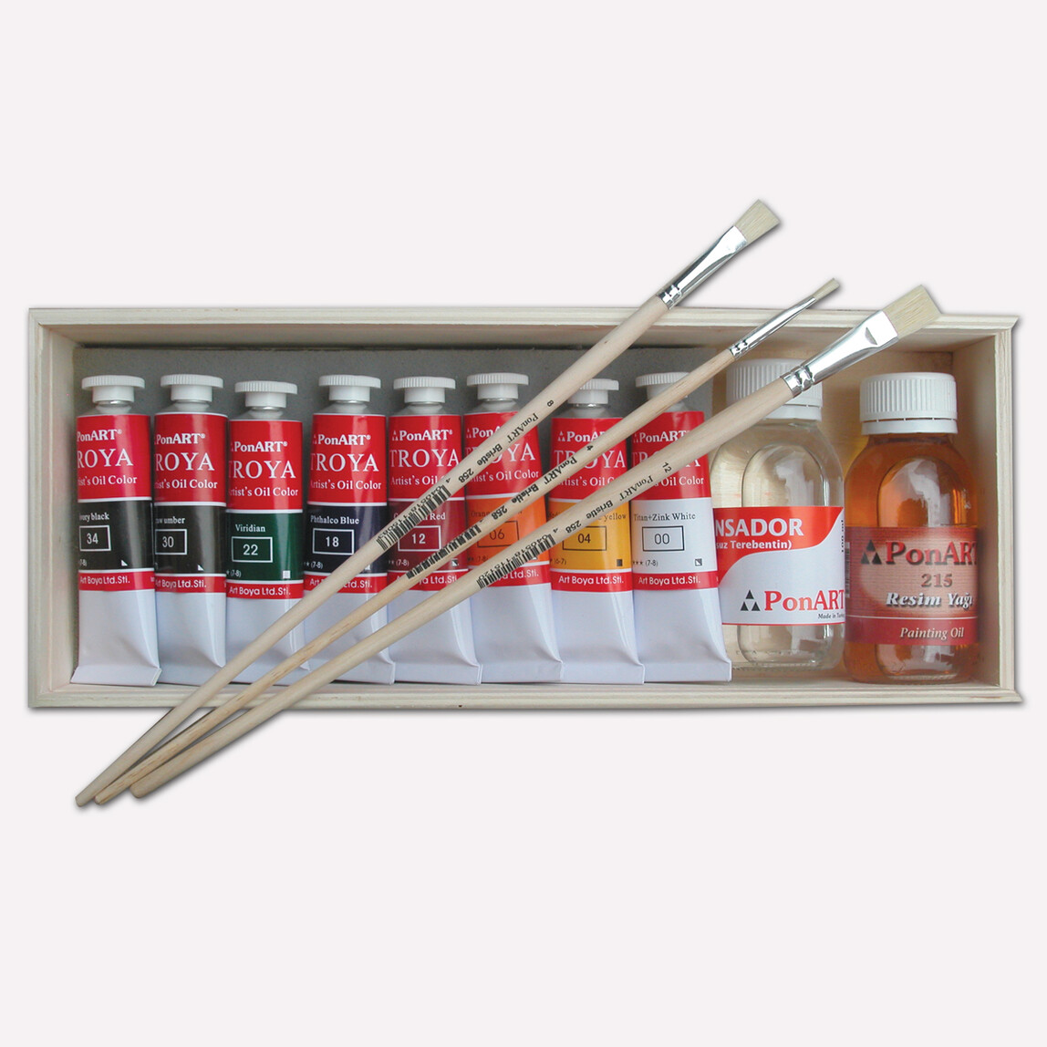    PonArt Troya Yağlıboya Set  