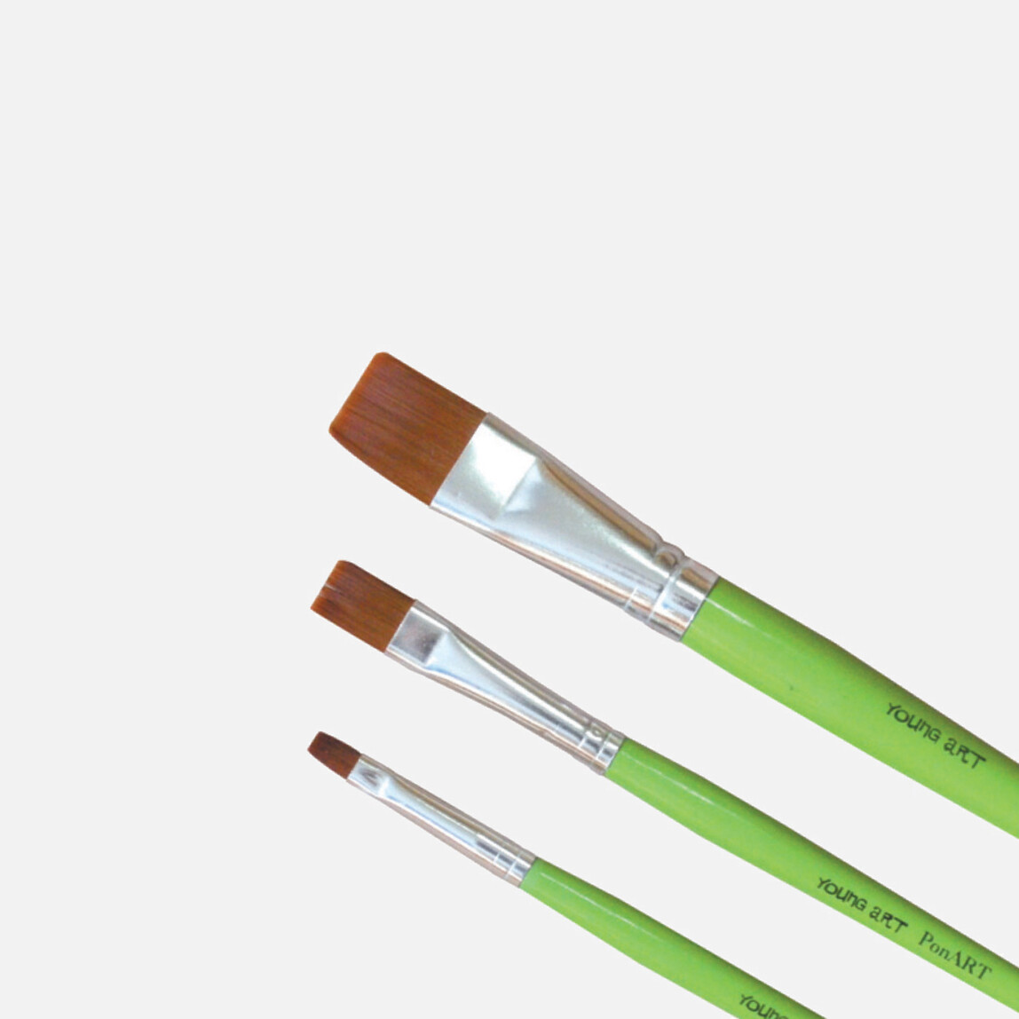    PonArt  7210 Düz Sentetik Fırça No:12  