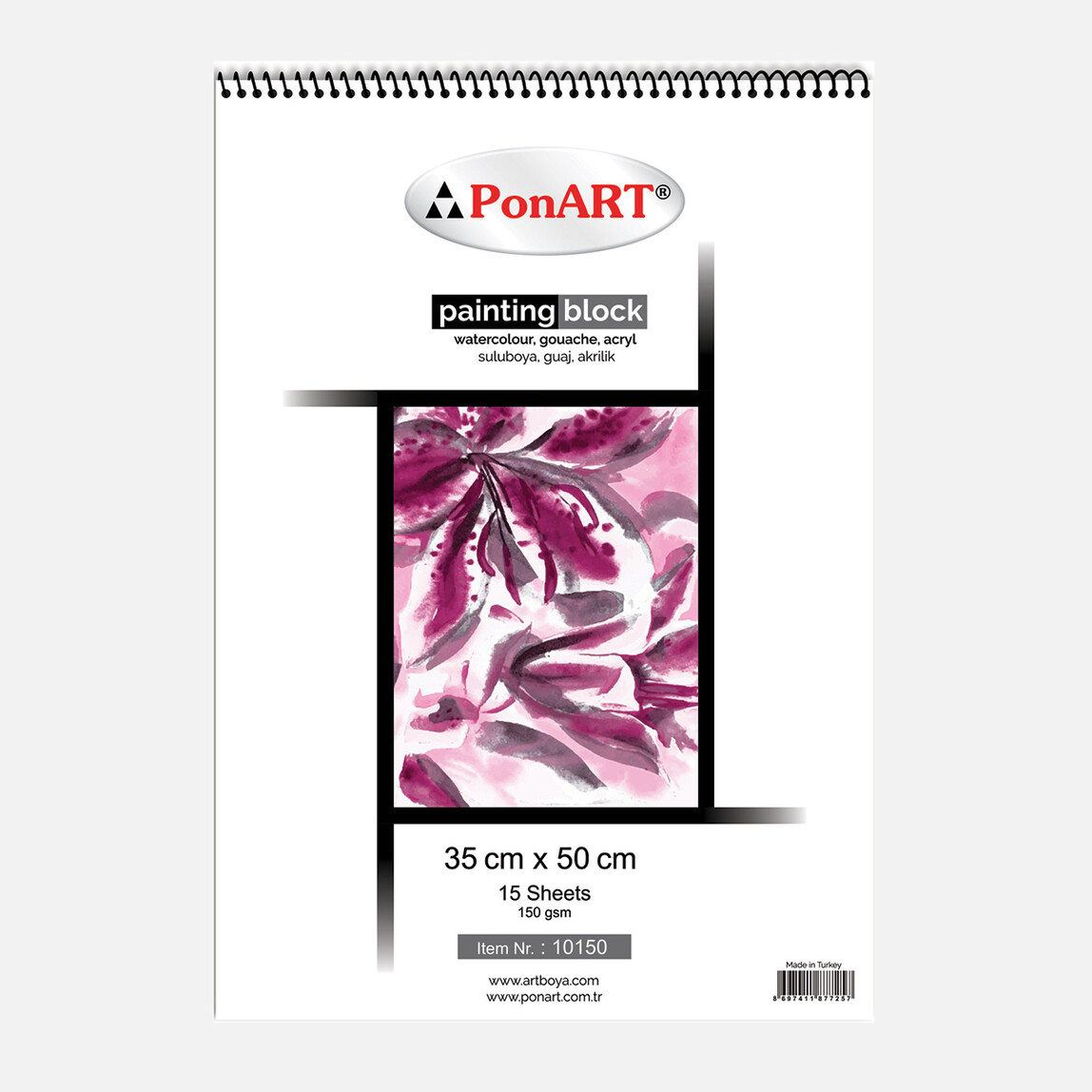    PonArt  10 150 Painting Blok 35x50 cm 15 Yaprak  