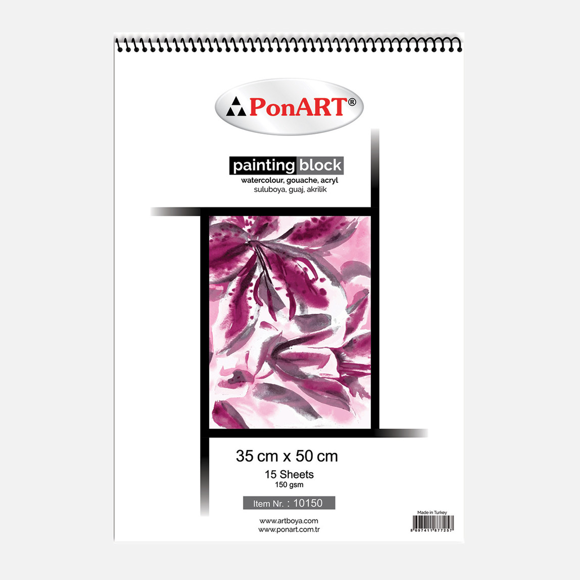    PonArt  10 150 Painting Blok 35x50 cm 15 Yaprak  