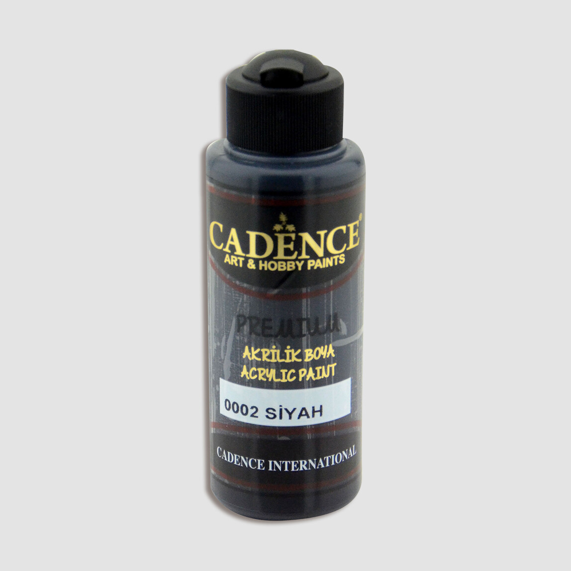    Cadence Akrilik Boya Siyah 120 ml  
