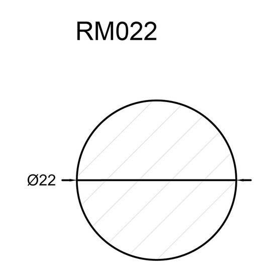 Neuhofer Yuvarlak Ahşap Çıta 22 mm 100 cm