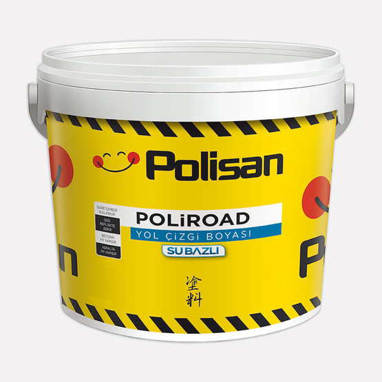 25 kg Yol Çizgi Boyası Beyaz Solvent Bazlı Poliroad