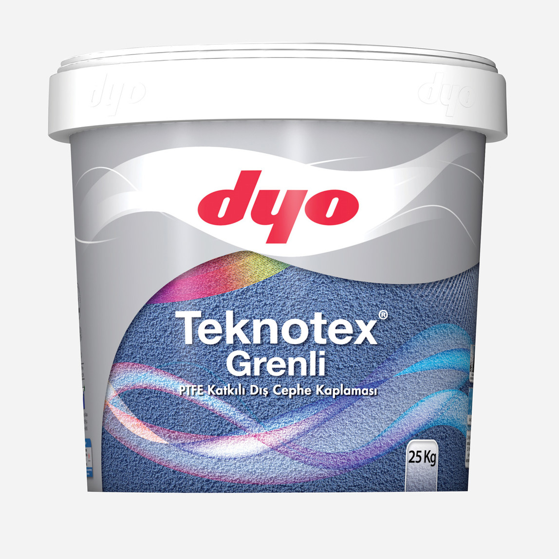    Dyo 25 kg Teknotex Beyaz Grenli Teflonlu Dış Cephe Boyası 