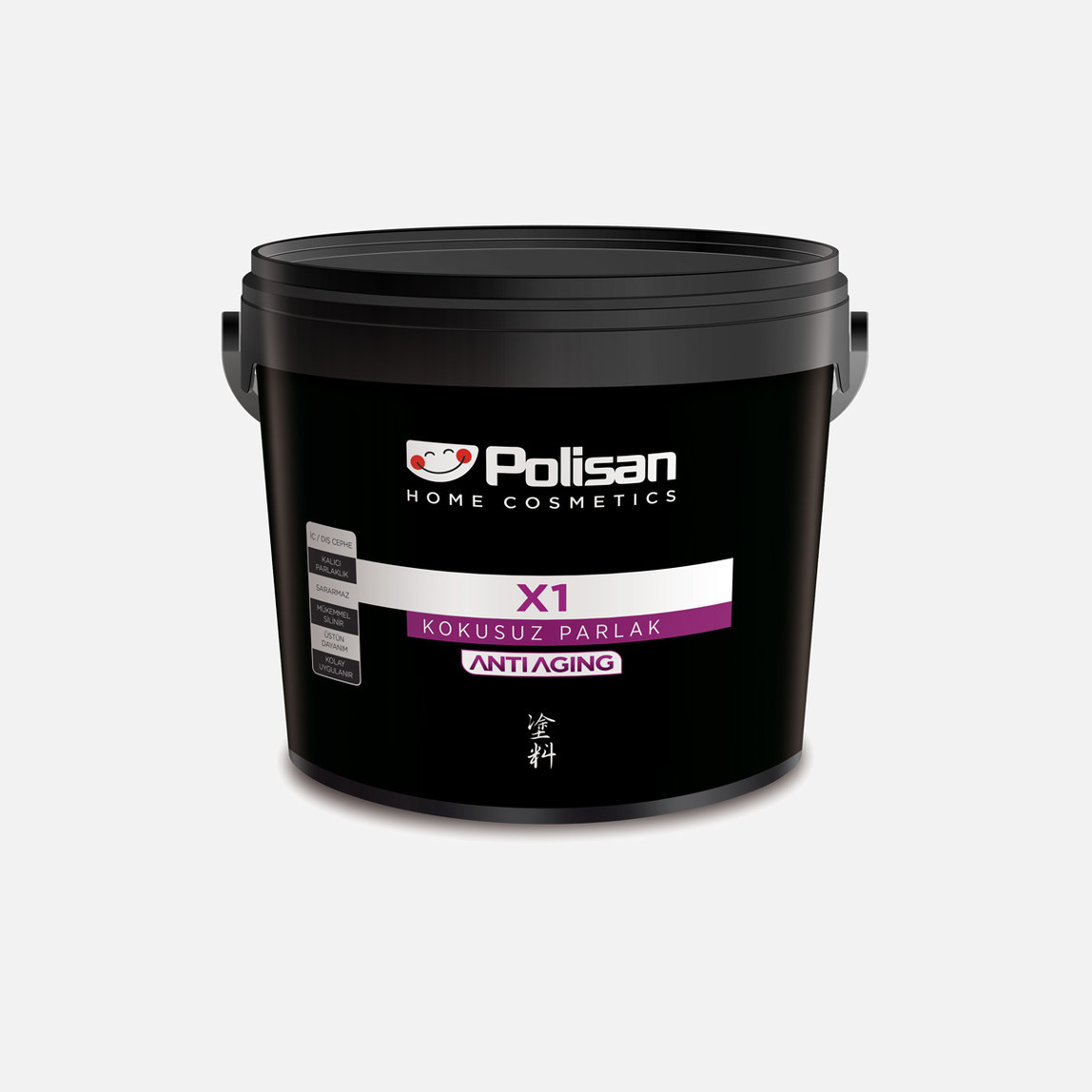    Polisan 0,75 lt Matrix X1 A-Aging Lux Parlak Siyah Kokusuz 