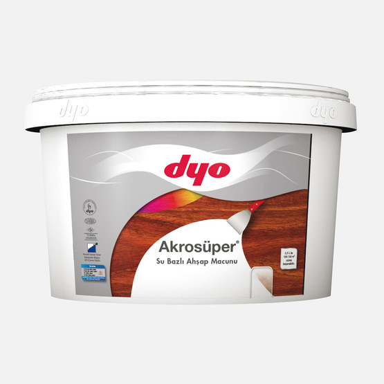 Dyo 1,25 kg Akrosüper Ahşap Macun Su Bazlı