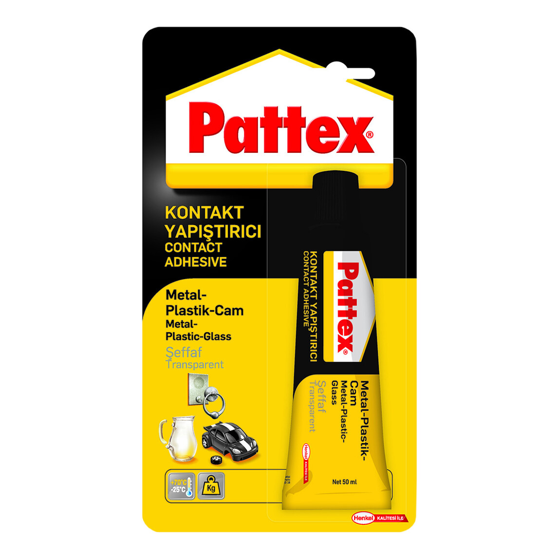    Pattex Şeffaf Kontakt Yapıştırıcı 50 gr 