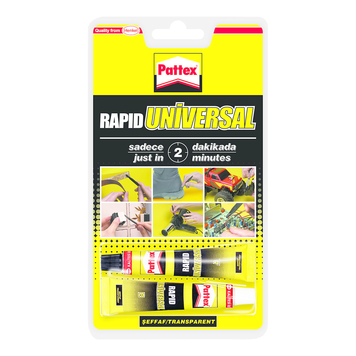    Pattex Epoksi Yapıştırıcı Şeffaf 2x11 ml   