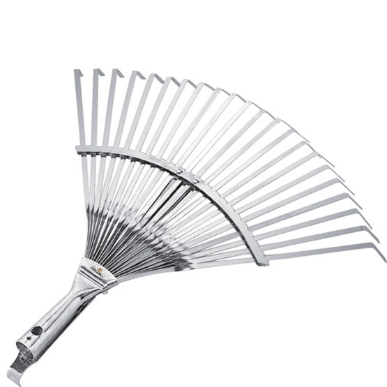 Raco Ahşap Saplı Ayarlı Metal Çim ve Yaprak Toplama Tırmığı 30-45 cm 