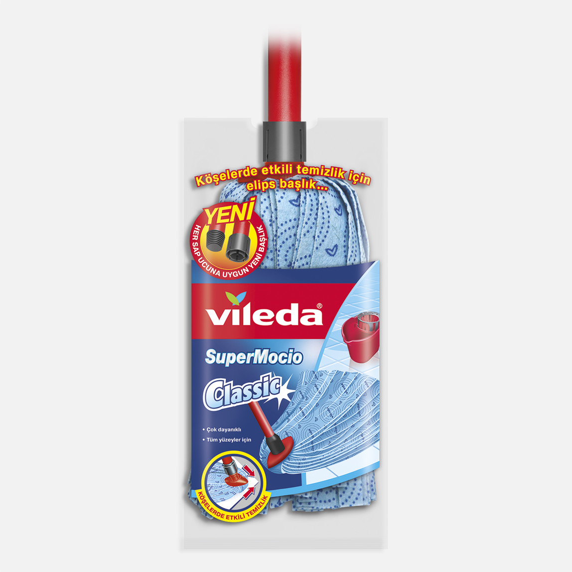    Vileda Saplı Super Mocio Klasik Paspas Set (Sap+Paspas)   