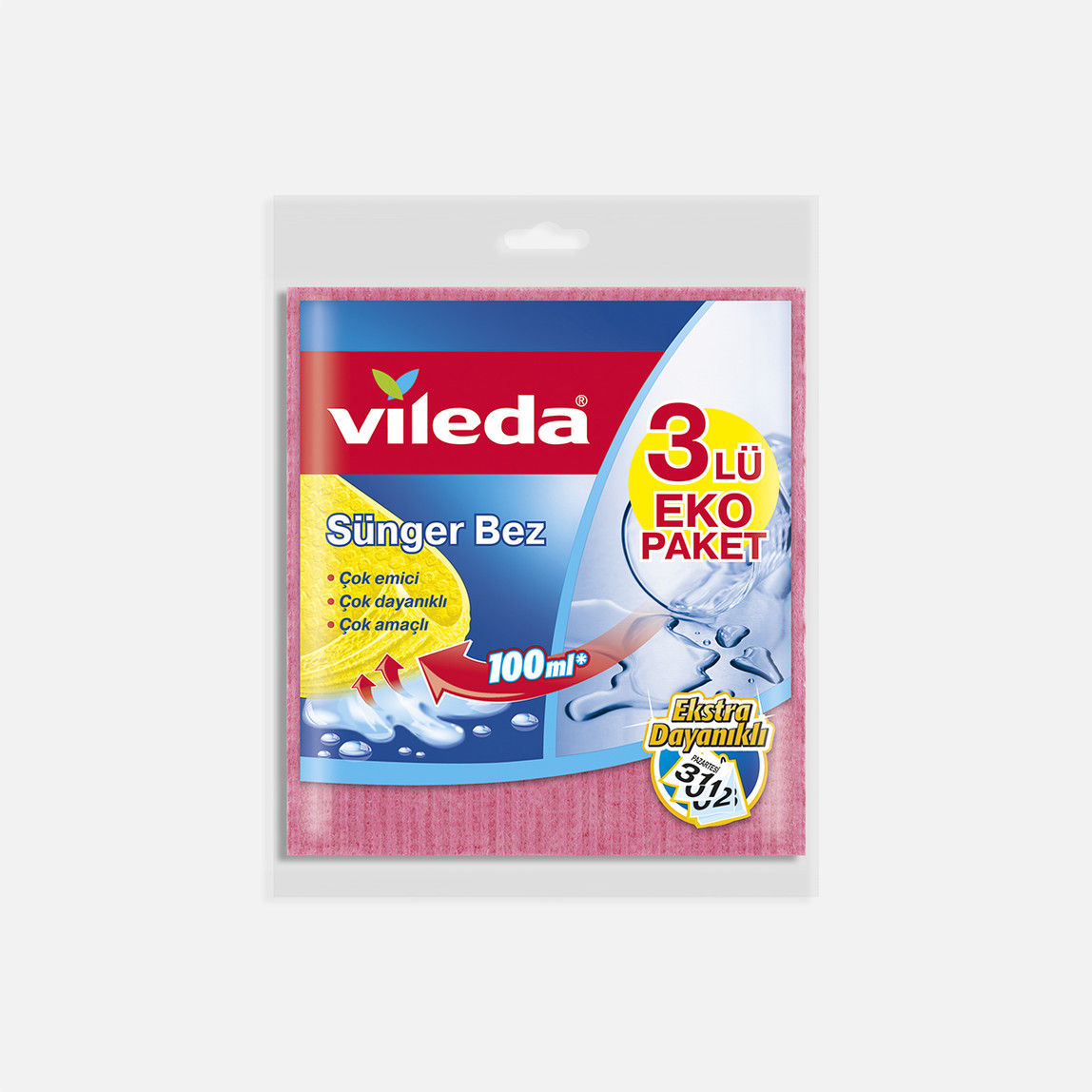    Vileda Sünger Bez 3'lü  