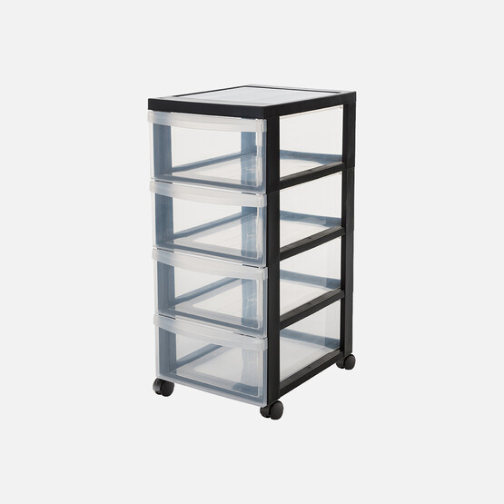 Iris 4 Çekmeceli Tekerlekli Kutu 