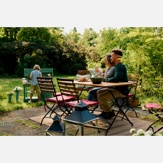 Sunfun Moni Ferforje Ahşap Masa 