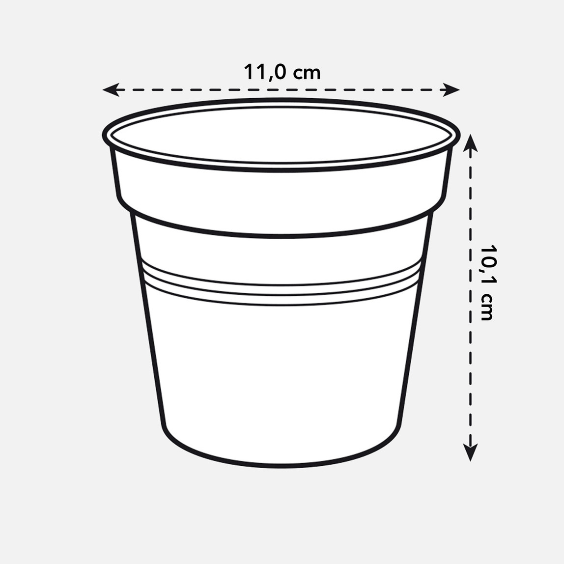    Elho Green Basics Yetiştirme Saksısı Kahve 11 cm  