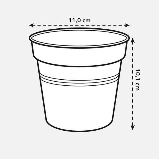 Elho Green Basics Yetiştirme Saksısı Kahve 11 cm 