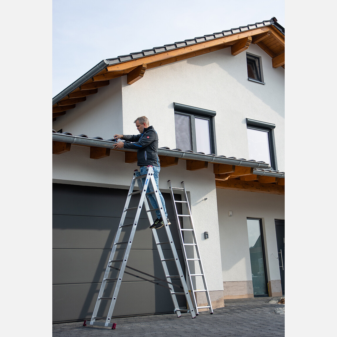    Krause Corda Alüminyum 7 Basamaklı Çok Amaçlı Merdiven  