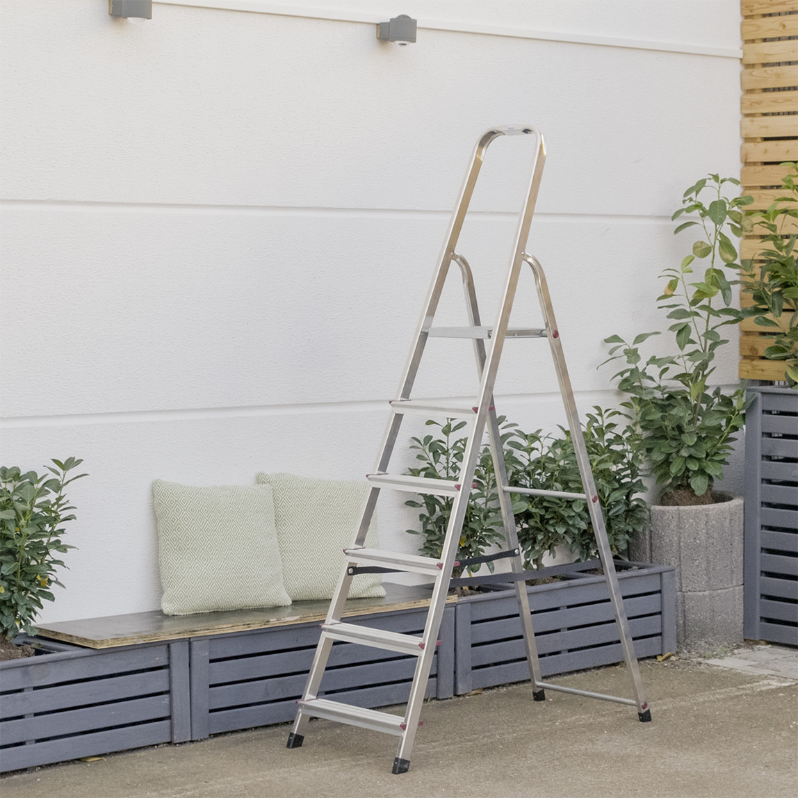    Regalux Alüminyum 6 Basamak 195X48X12 cm Katlanabilir Ev - Ofis Tipi Merdiven  