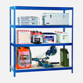 Regalux 4 Katlı Metal Raf XXL Mavi 