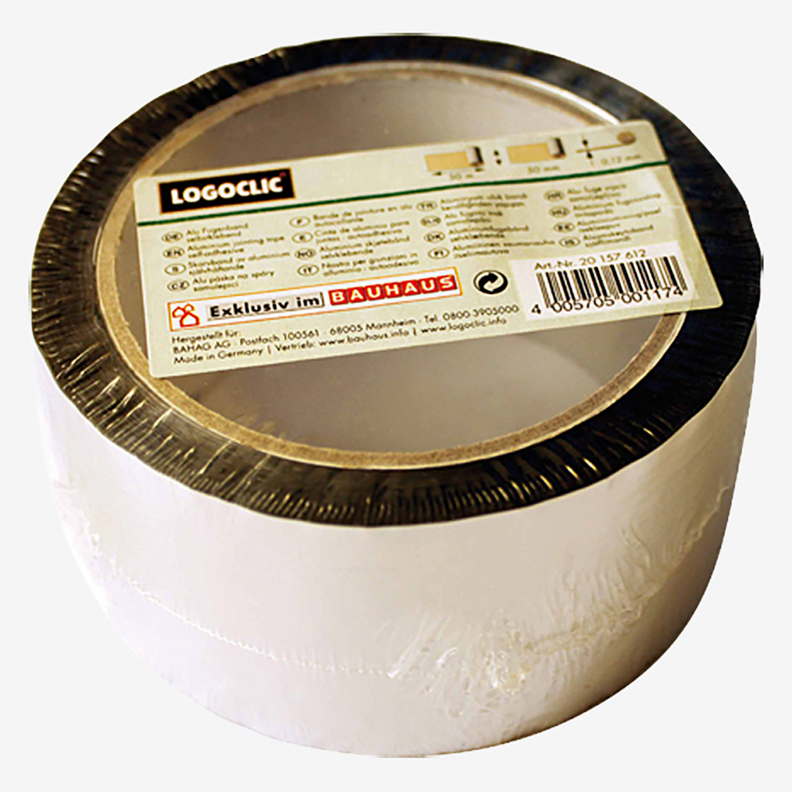    Logoclic Yapışkanlı Alüminyum Şerit 50mmx50m    