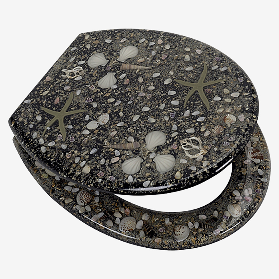    Poseidon Concha Klozet Kapağı Siyah 