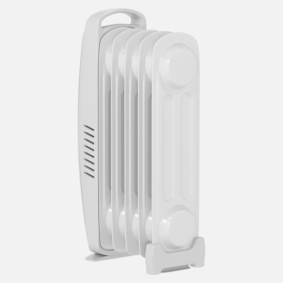    Voltomat Termostatlı 600 W 5 Dilim Elektrikli Radyatör Beyaz   