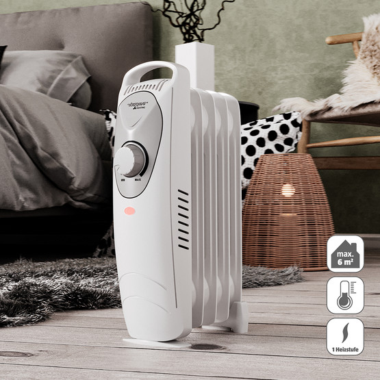 Voltomat Termostatlı 600 W 5 Dilim Elektrikli Radyatör Beyaz  