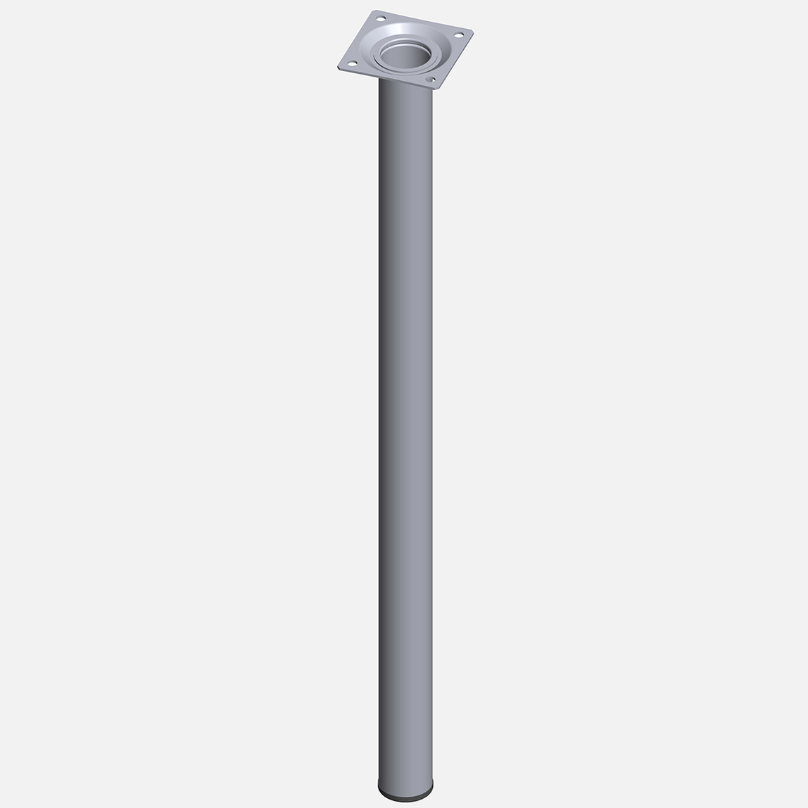    Regalux Masa Ayağı Çelik Boru Yuvarlak 600 mm Krom  