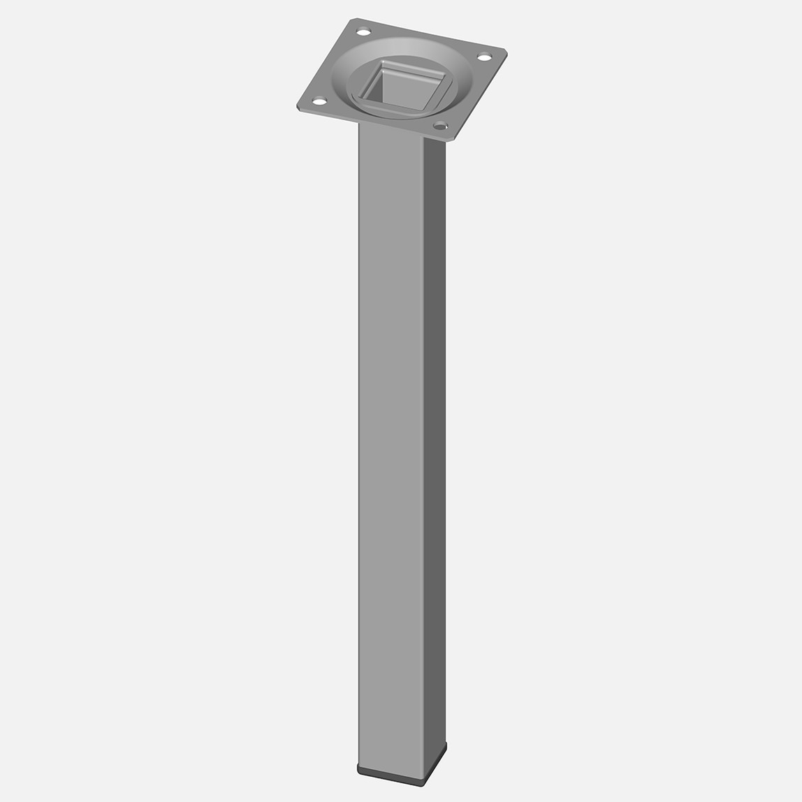    Regalux Masa Ayağı Çelik Boru Kare 300mm Beyaz  