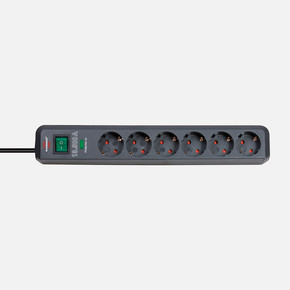 Brennenstuhl Eco Line 6'lı 13.500A Akım Korumalı Anahtarlı Priz 