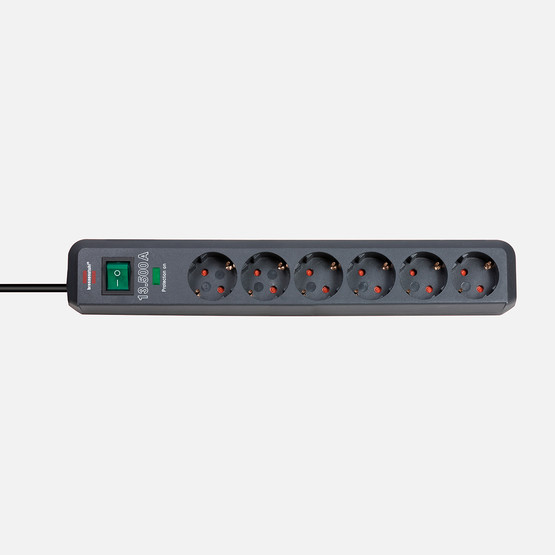 Brennenstuhl Eco Line 6'lı 13.500A Akım Korumalı Anahtarlı Priz 