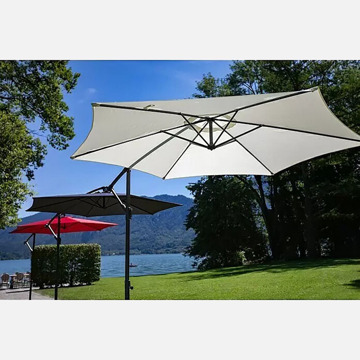    Sunfun Toscana Şemsiye Ekru 300 cm  