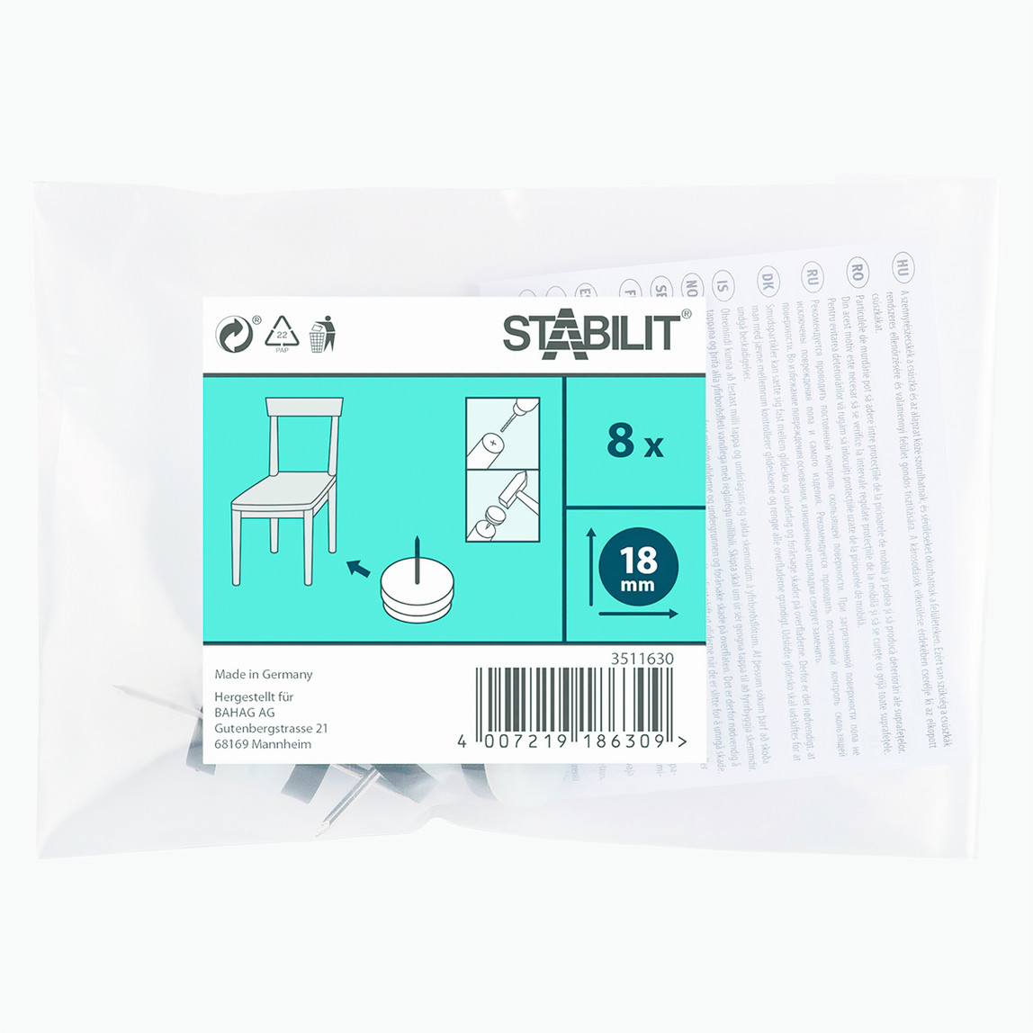    Stabilit Plastik Kayak Beyaz  