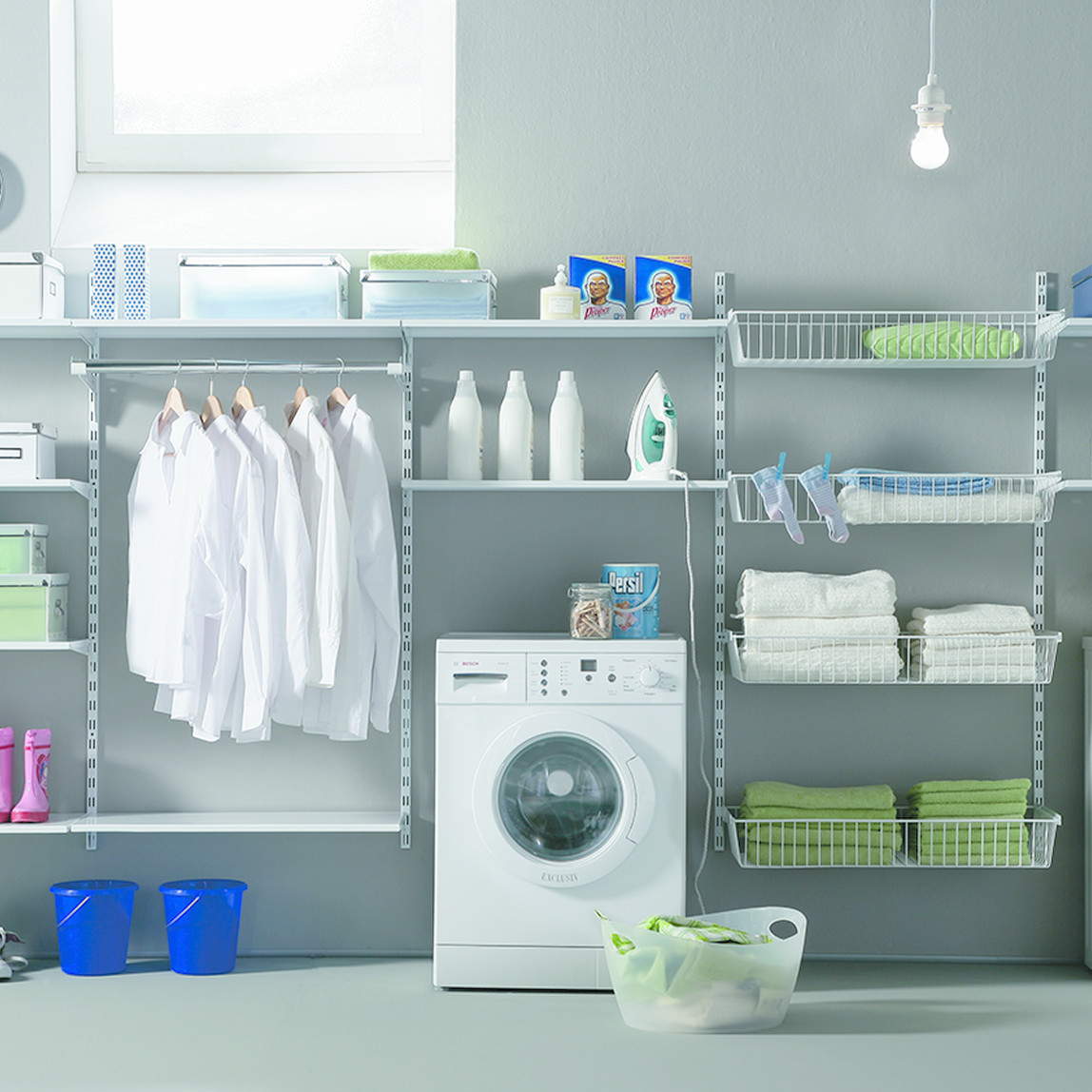    Element System Klasik Duvar Rayı EL 50 Beyaz  