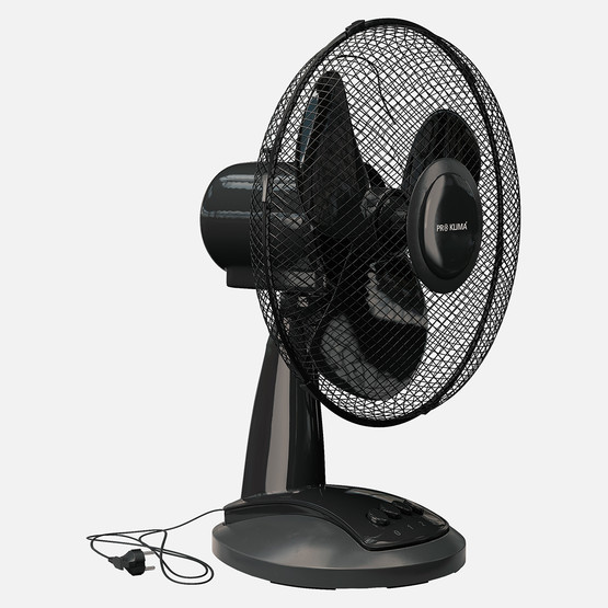 Voltomat Masaüstü Vantilatör 30 cm Siyah