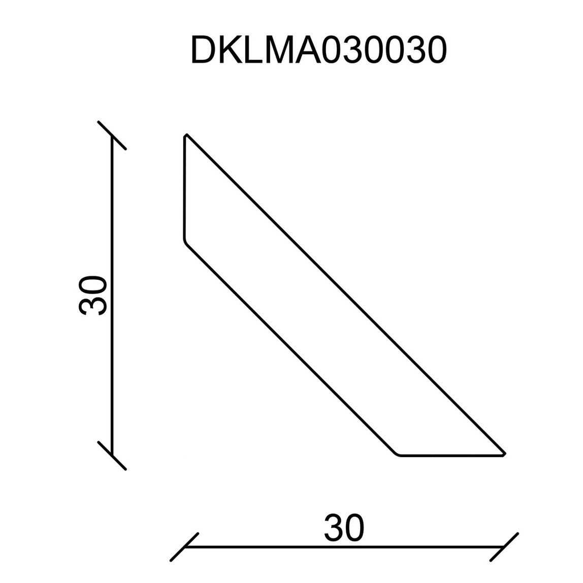    Neuhofer Üçgen Ahşap Çıta Kuzey Çamı 30x30 mm 100 cm 