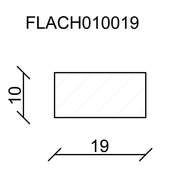 Neuhofer Düz Ahşap Çıta 10x19 mm  240 cm