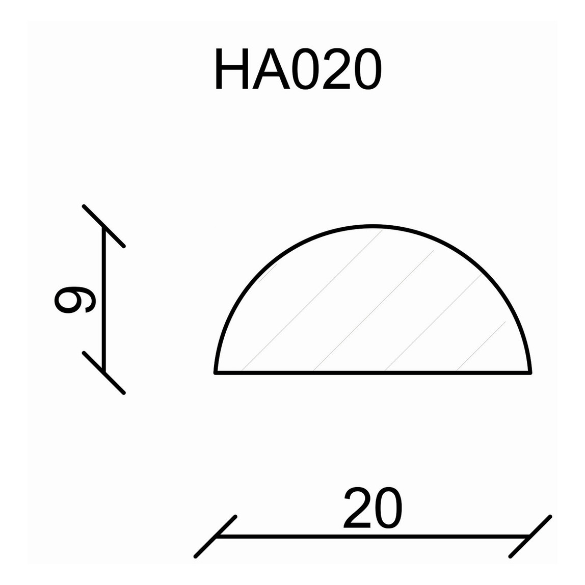    Neuhofer Yarı Yuvarlak Ahşap Çıta  20 mm 100 cm 