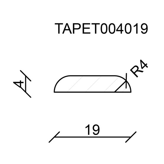 Neuhofer Duvar Kağıdı Çıtası  04x19 mm 240 cm