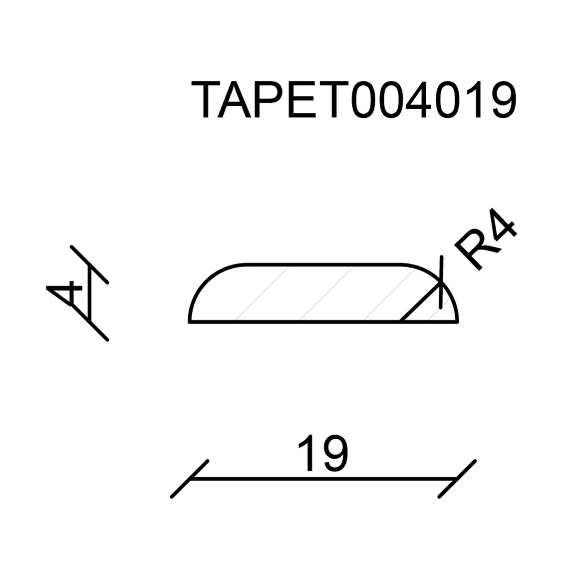    Neuhofer Duvar Kağıdı Çıtası 04x19 mm 100 cm  