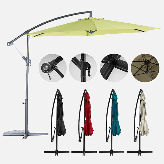 Sunfun Toscana Şemsiye Yeşil 300 cm 