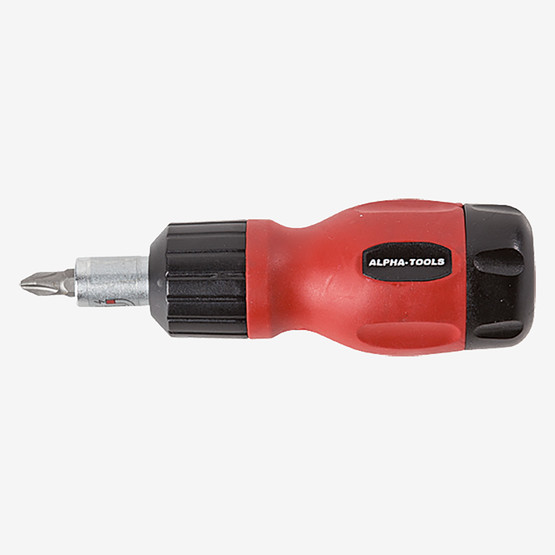 Alpha Tools 6 Bits Uçlu Mini Cırcır Tornavida 